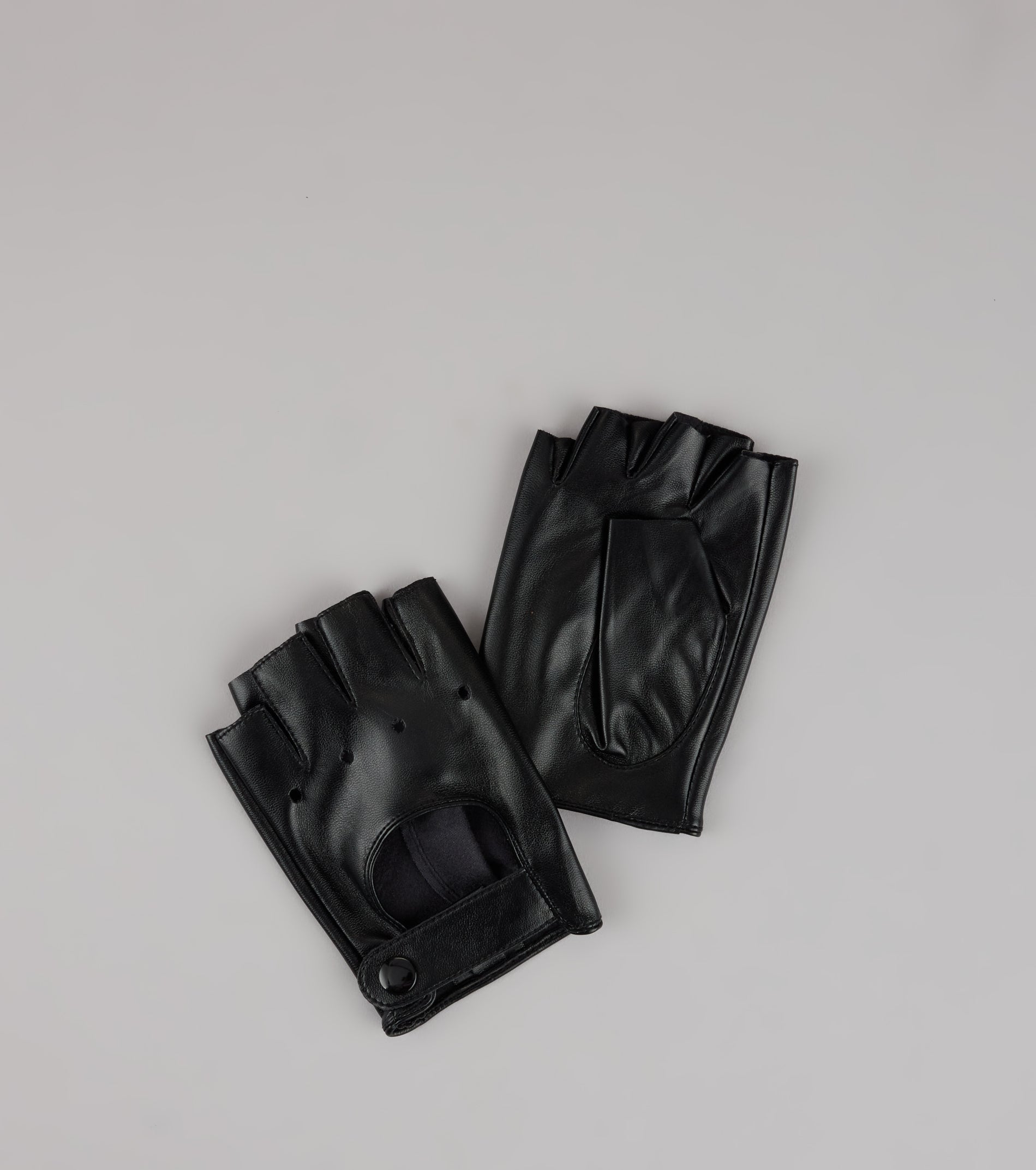 Vroom Vroom Faux Leather Fingerless Riding Gloves - Image 3