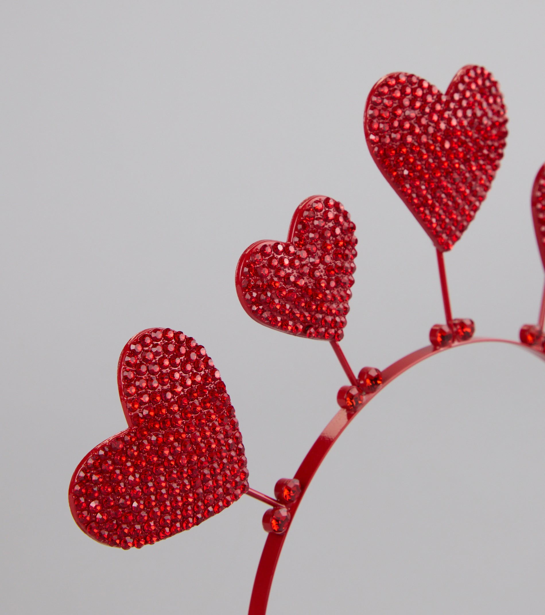 Cupid Cutie Rhinestone Heart Headband - Image 6