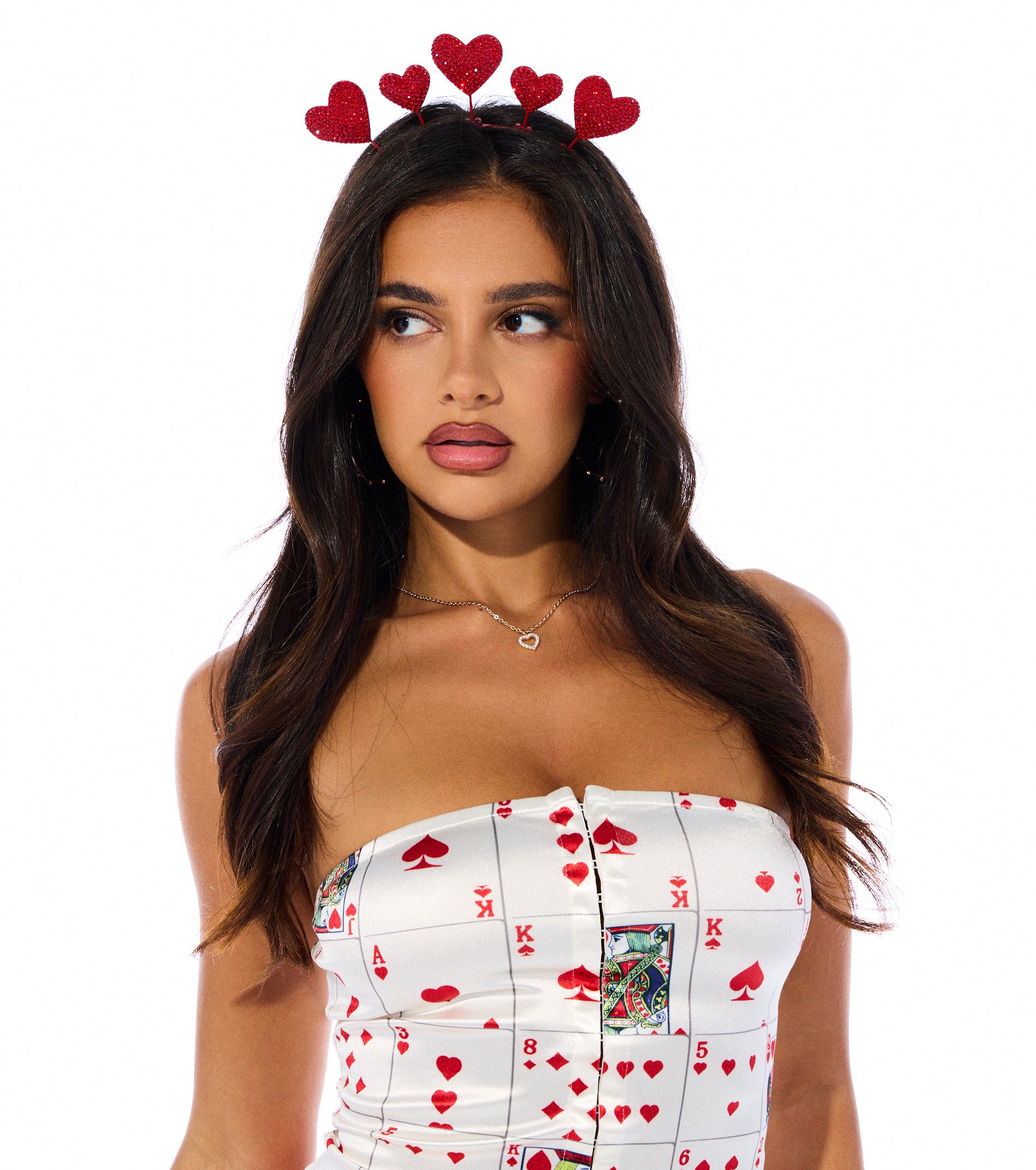 Cupid Cutie Rhinestone Heart Headband - Image 7
