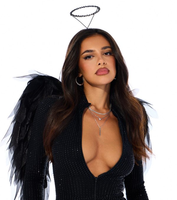 Angelic Glow Rhinestone Halo Headband - Image 4