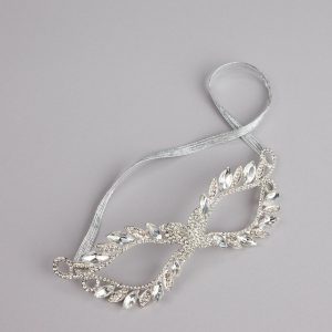 Midnight Sparkle Rhinestone Masquerade Mask