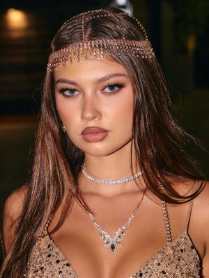 Dark Glam Halloween Rhinestone Headpiece