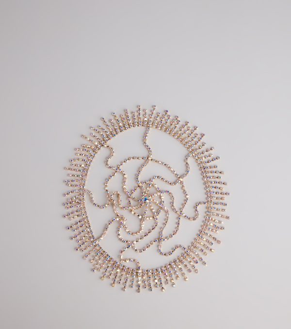 Dark Glam Halloween Rhinestone Headpiece - Image 3