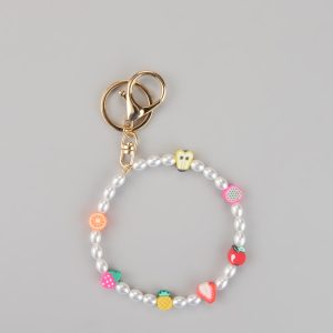 Fruity Crush Pearl Wristlet Keychain