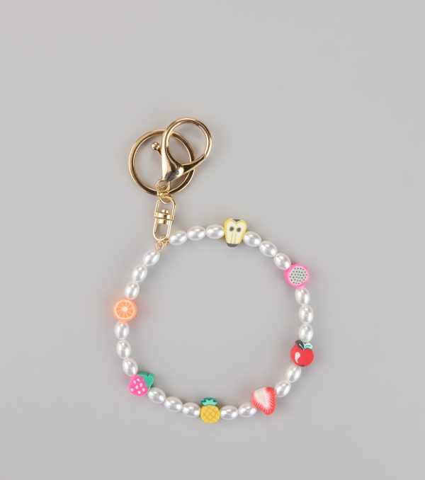 Fruity Crush Pearl Wristlet Keychain