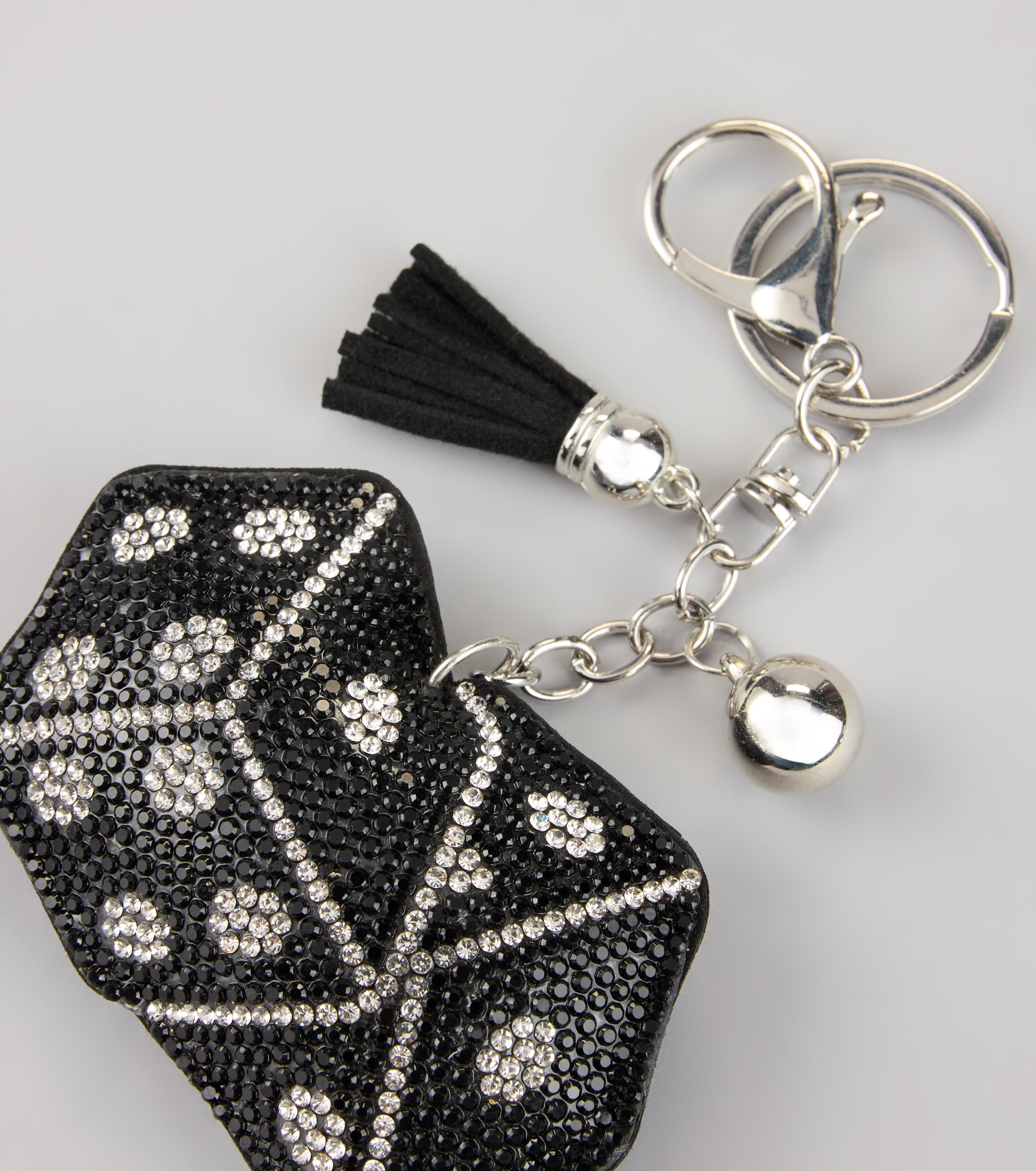 Roll With It Rhinestone Dice Keychain - Image 2