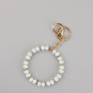 Everyday Luxe Faux Pearl Wristlet Keychain