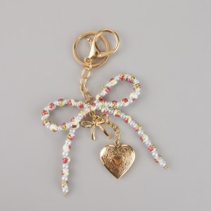 Pretty Things Beaded Heart Keychain