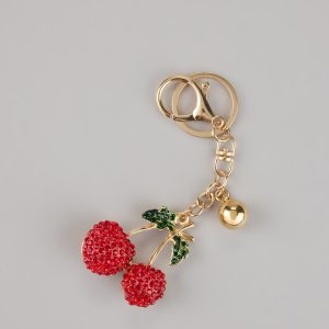 The Juicy Drop Cherry Charm Keychain