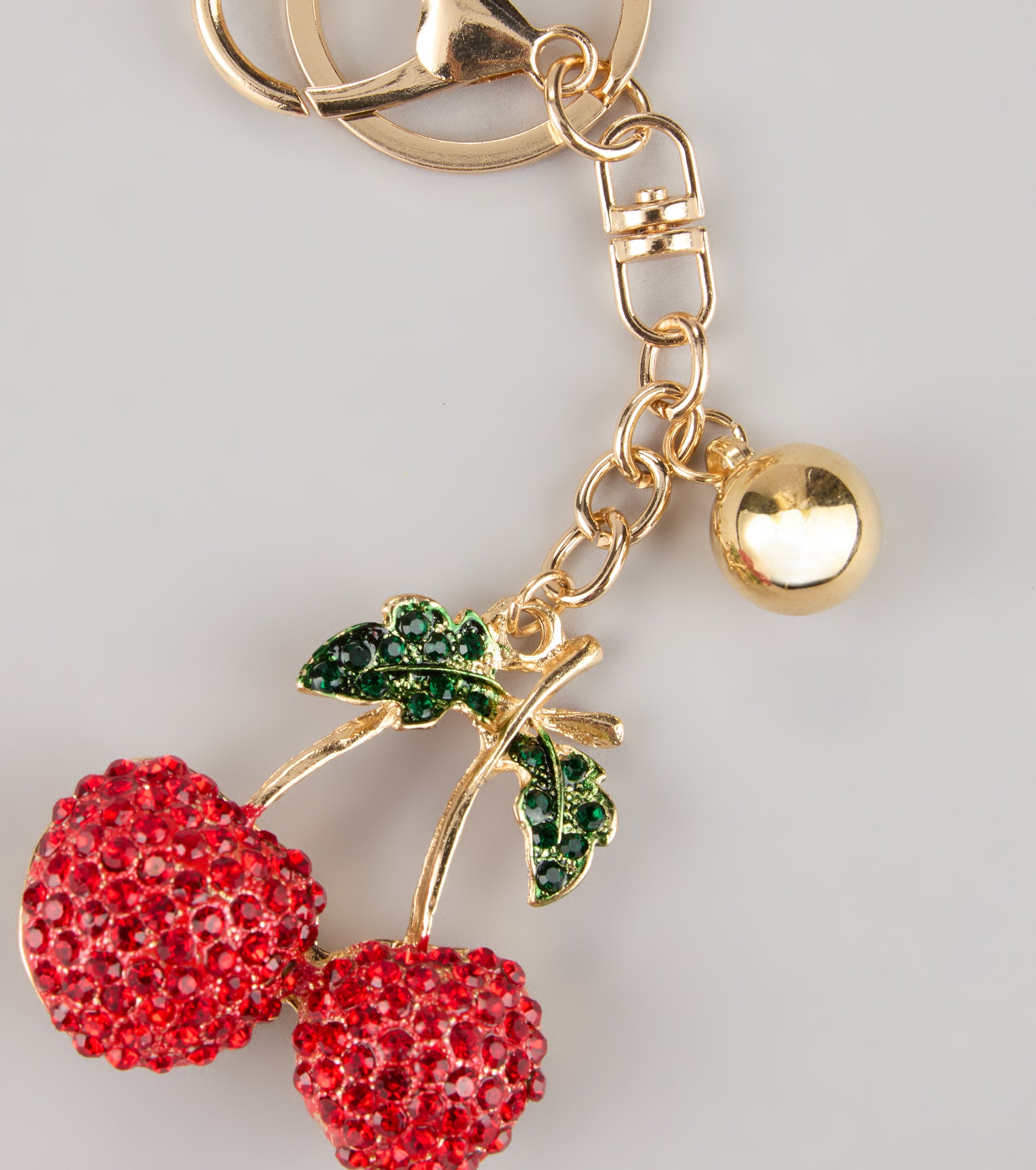 The Juicy Drop Cherry Charm Keychain - Image 2