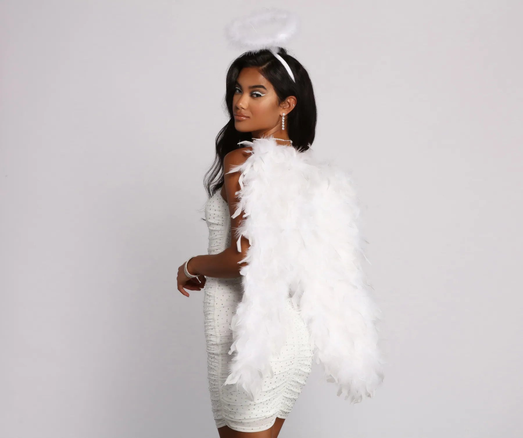 Halloween Fantasy Feathered Wings - Image 5