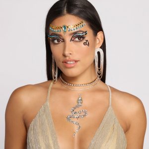 Snake Queen Adhesive Face Gems