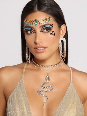 Snake Queen Adhesive Face Gems