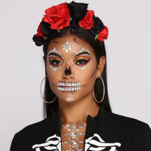 Black and Red Rose Halloween Headband