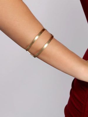 Glow Up Two Row Metal Cuff