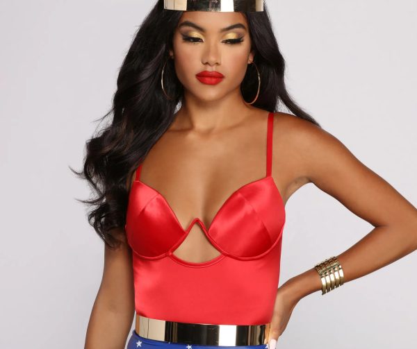 8 Row Chevron Metal Cuff - Image 2