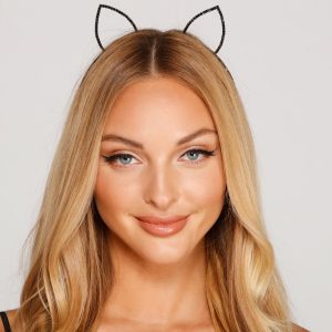 Halloween Rhinestone Cat Ears