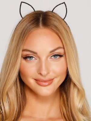 Halloween Rhinestone Cat Ears