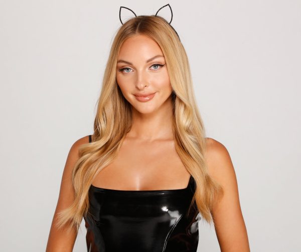 Halloween Rhinestone Cat Ears - Image 2