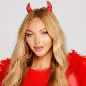 Devil Horns Rhinestone Headband