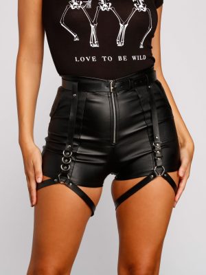 Take Charge Faux Leather Leg Harness