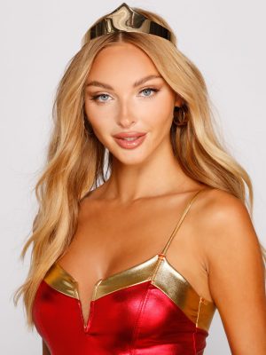 Lady Justice Metal Crown