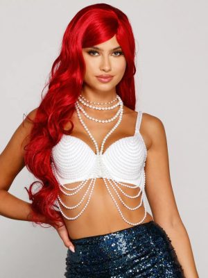 Long Wavy Red Halloween Wig