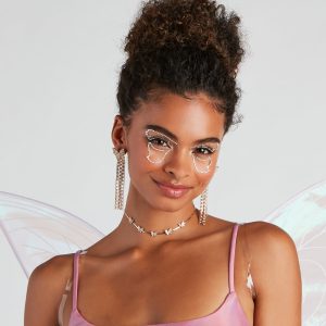 Glitzy Butterfly Eye And Face Gemstones