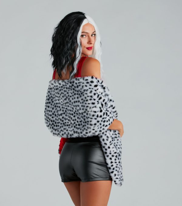 Devious Fashionista Faux Fur Spotted Wrap - Image 2