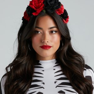 Halloween Rose Headband