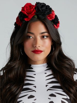 Halloween Rose Headband