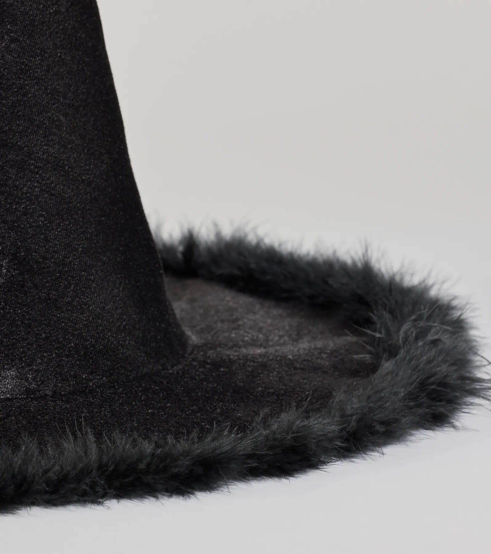 Spellbinding Beauty Velvet Marabou Witch Hat - Image 3