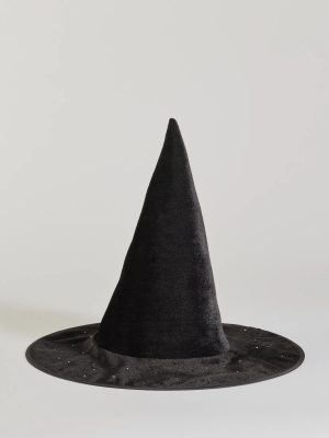 Bewitched Spellcaster Velvet Rhinestone Witch Hat