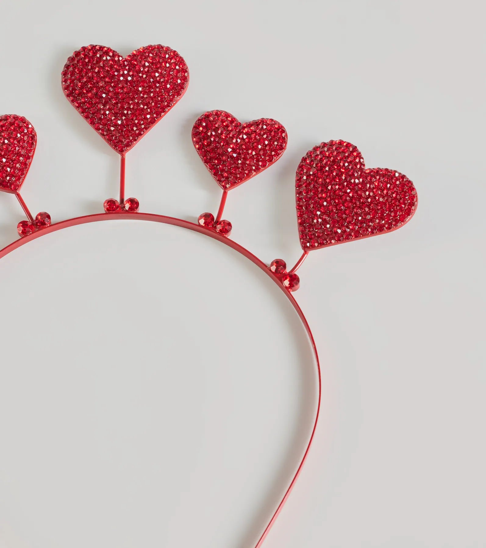 Cupid Cutie Rhinestone Heart Headband - Image 2