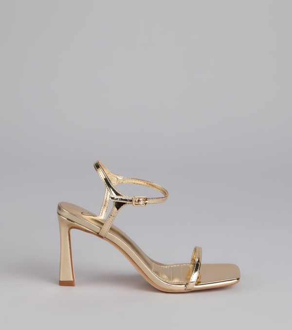 Style Pop Square Toe Nubuck Stiletto Heels - Image 10