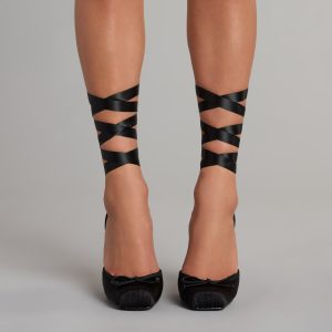 Tie It Up Satin Ballet Heels