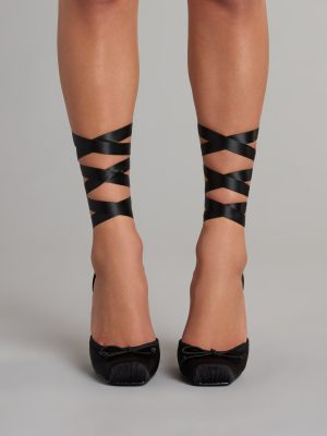 Tie It Up Satin Ballet Heels