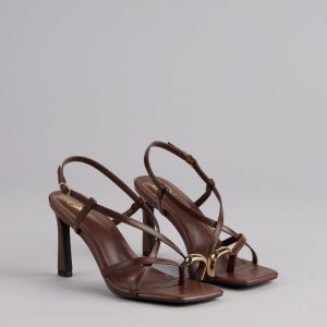 Luxe Minimalist Toe Ring Strappy Stiletto Heels