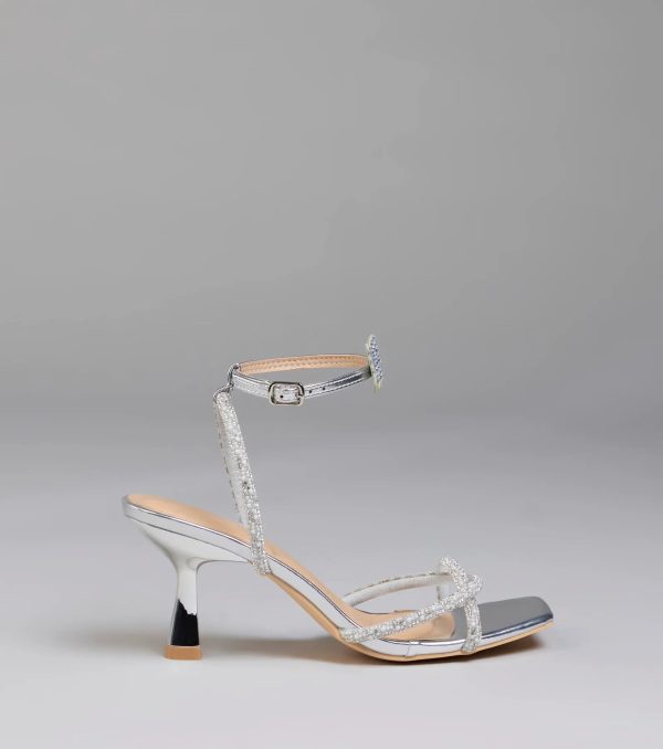 Fab Icon Butterfly Rhinestone Stiletto Heels - Image 2