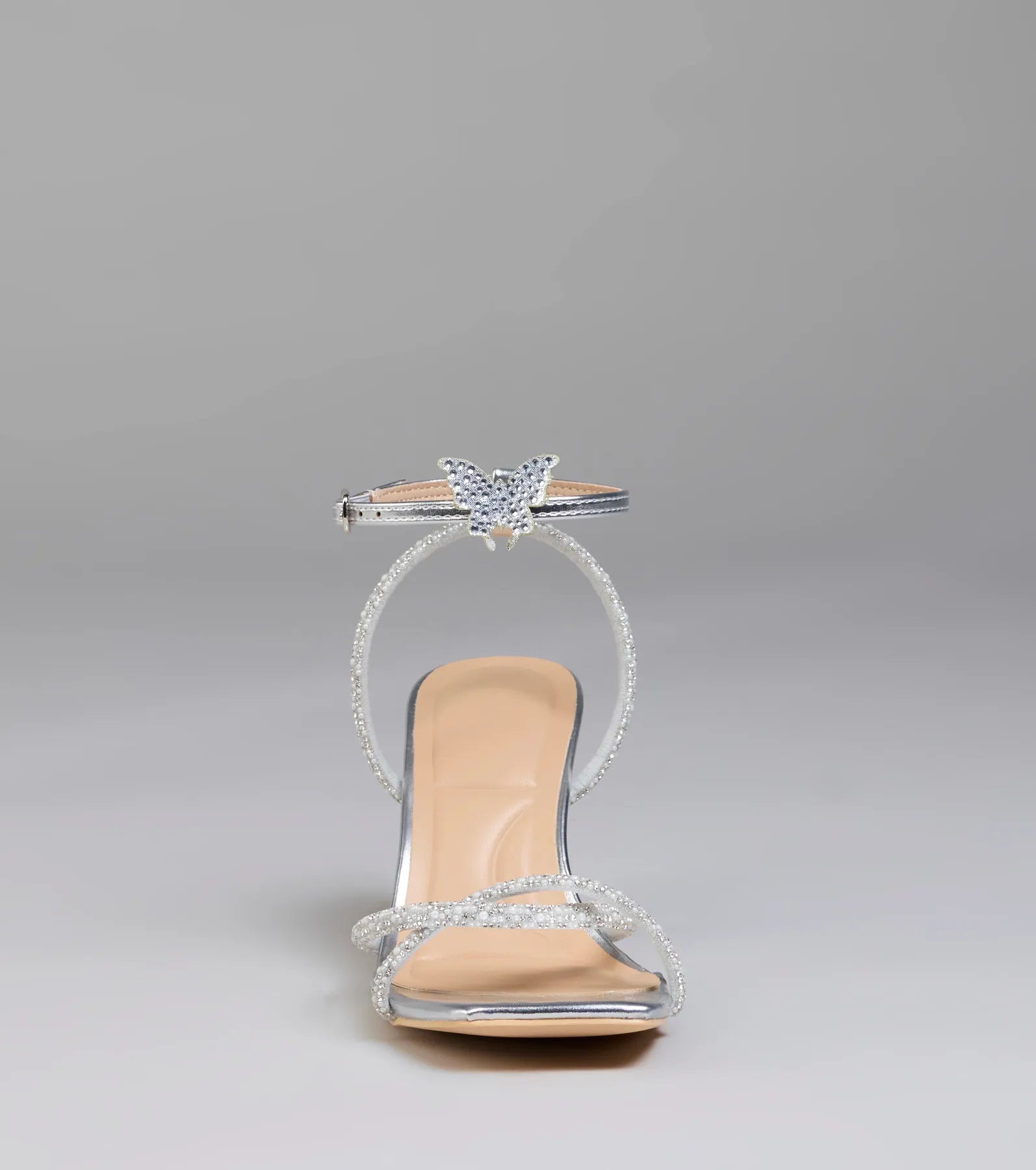 Fab Icon Butterfly Rhinestone Stiletto Heels - Image 3