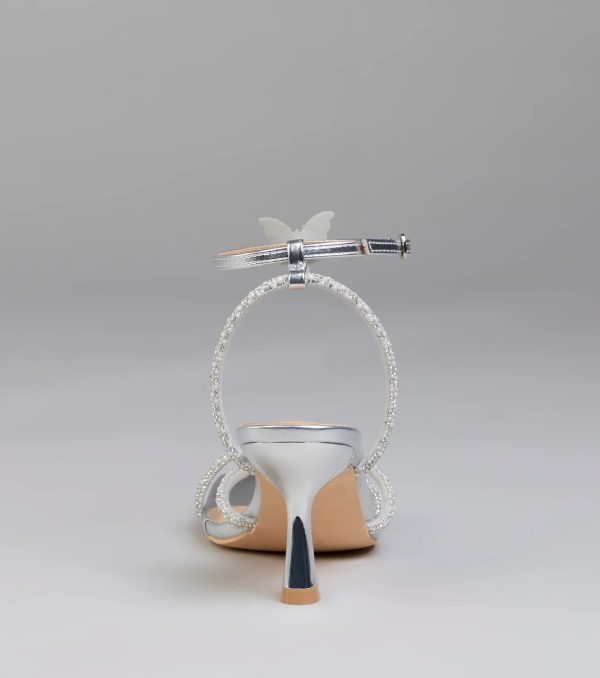 Fab Icon Butterfly Rhinestone Stiletto Heels - Image 4