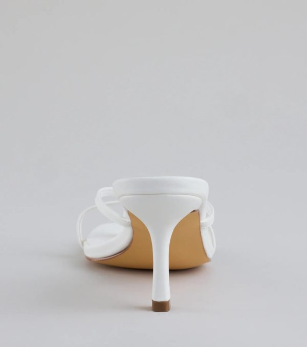 Out And About Strappy Thong Stiletto Mules - Image 4