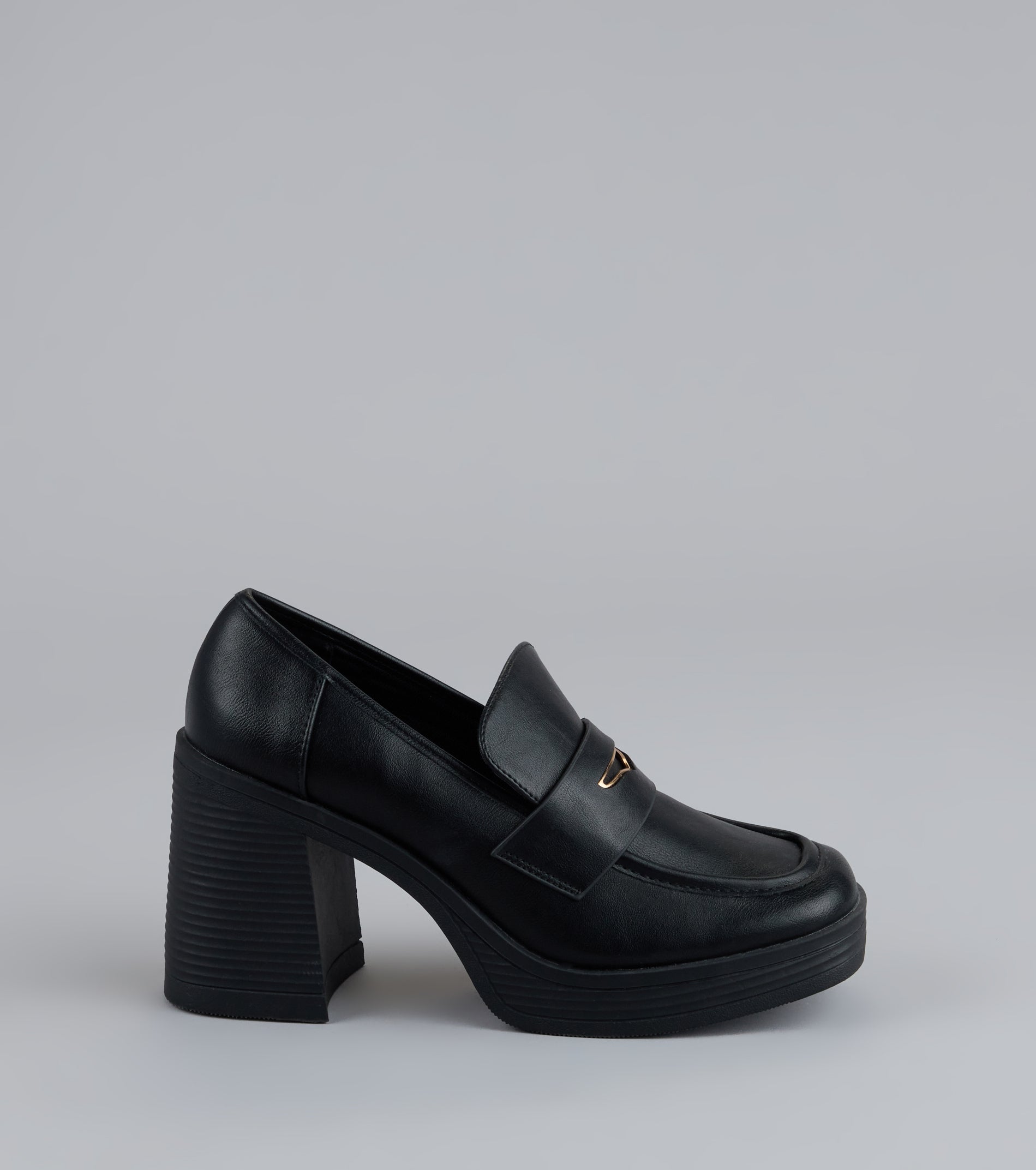 Elevated Chic Platform Loafers - Image 2