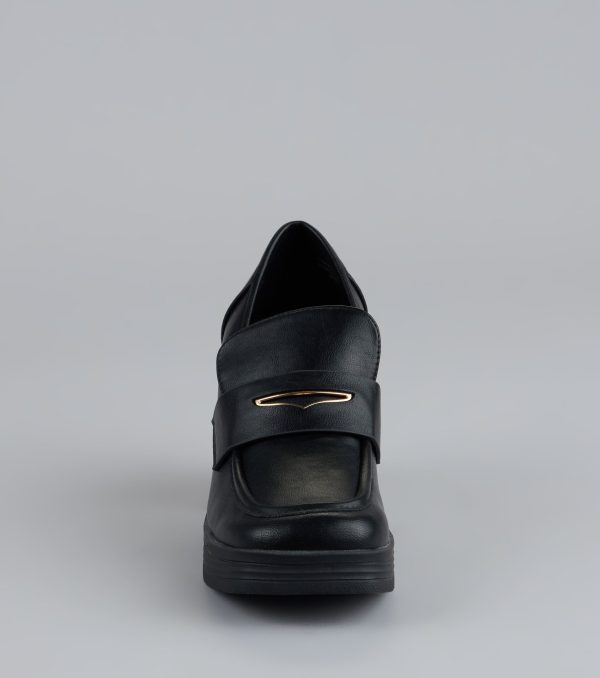 Elevated Chic Platform Loafers - Image 3