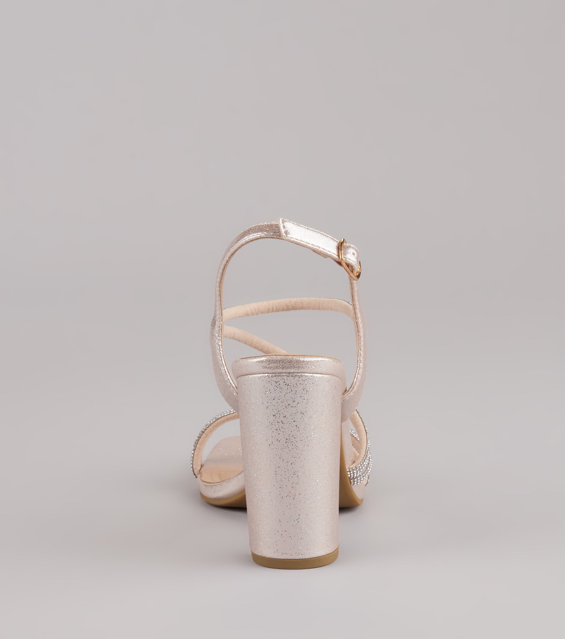 Star of the Night Glitter Rhinestone Block Heels - Image 4