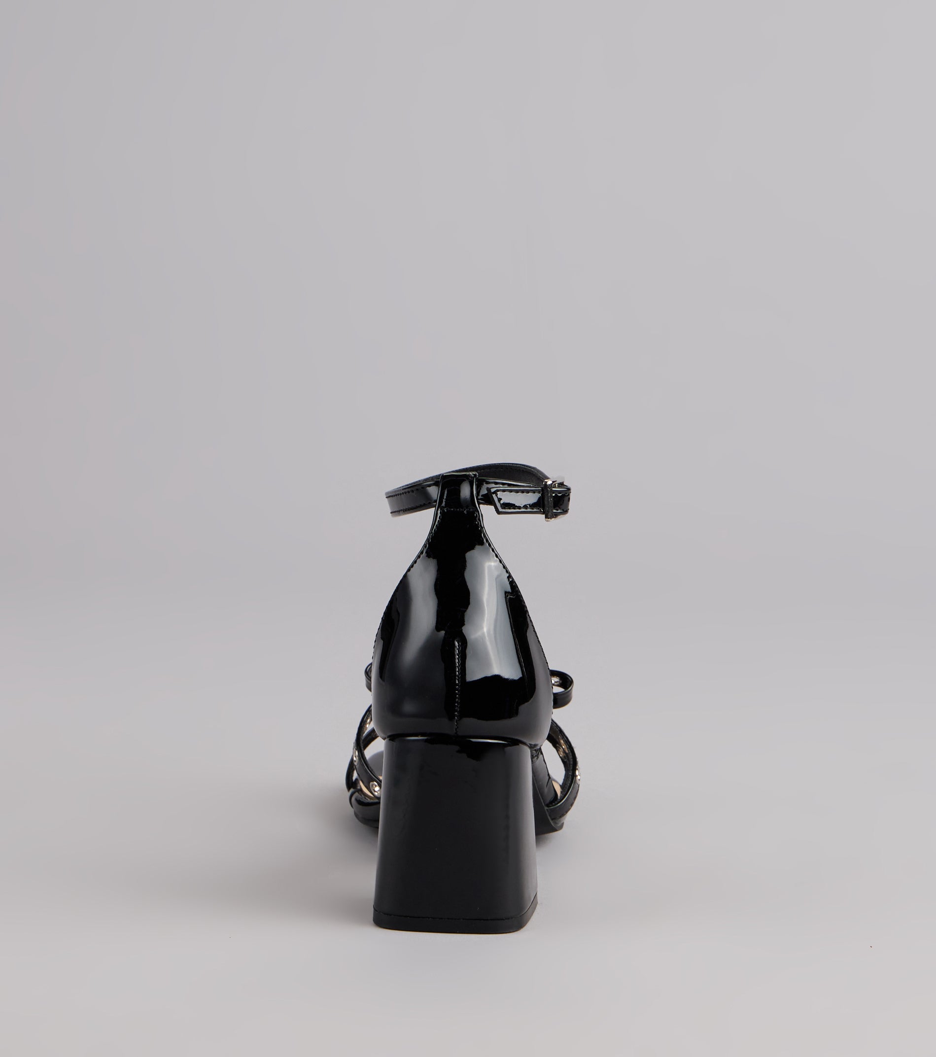 City Lights Bow Grommet Block Heels - Image 4
