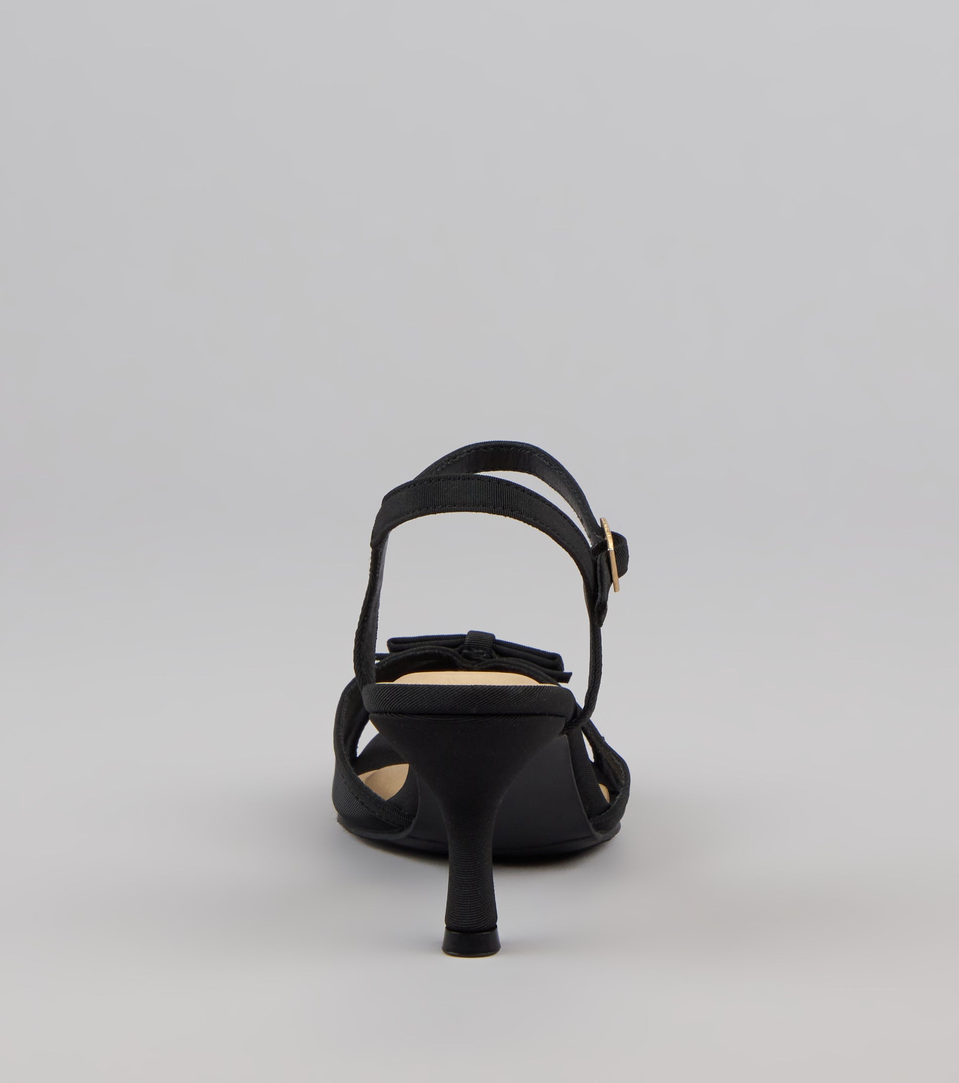 Flirty And Fancy Mesh Bow Kitten Heels - Image 4