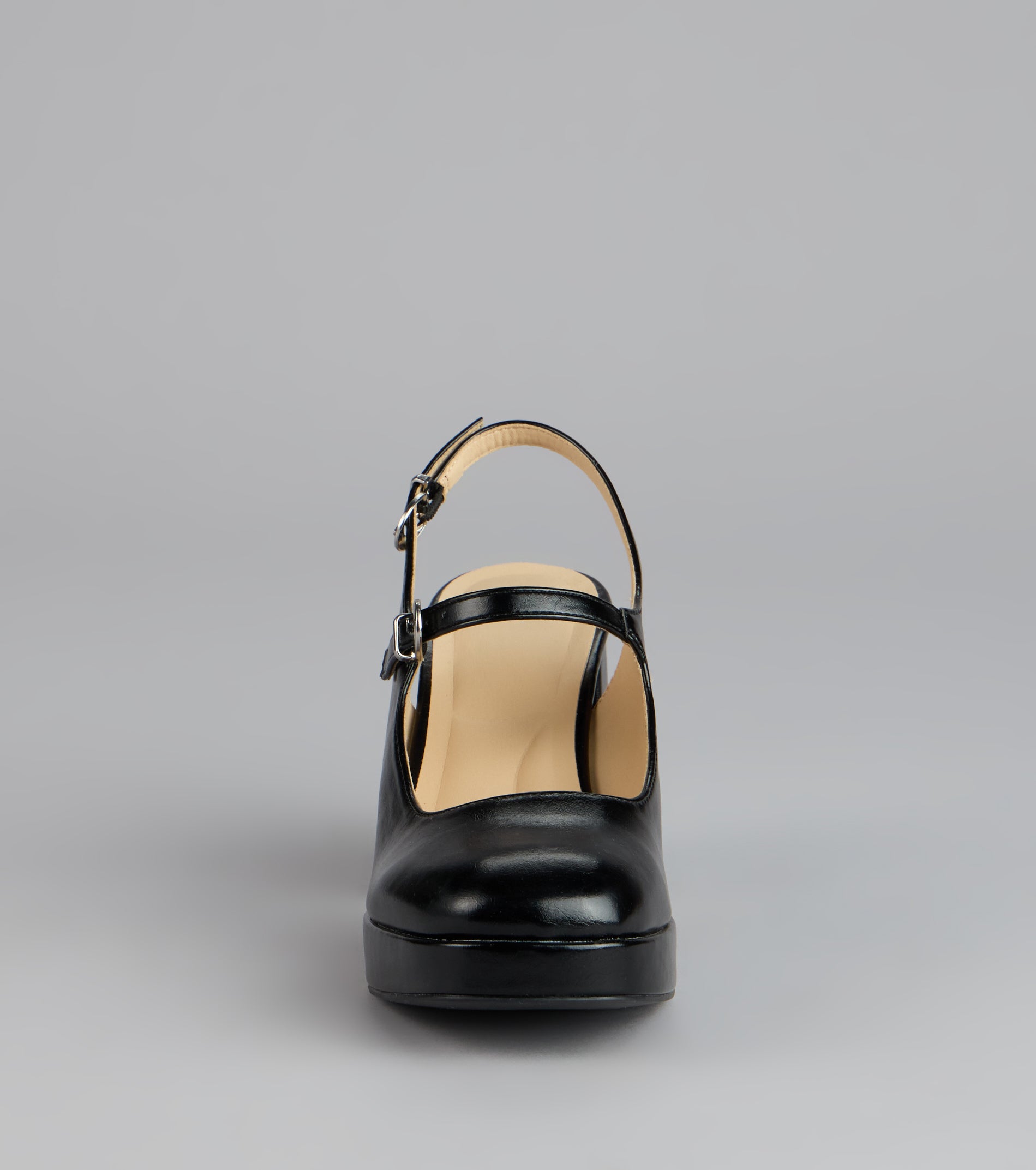Retro Revival Faux Leather Mary Janes - Image 3