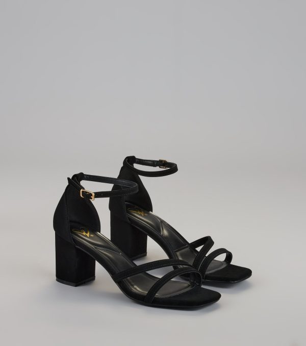 Chic Step Strappy Block Heels