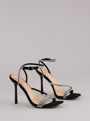 Strut With Glamour Rhinestone Stiletto Heels